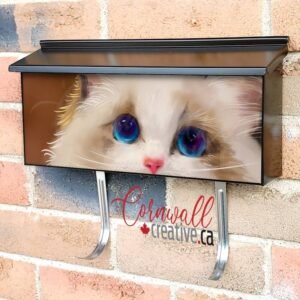 Cute Ragdoll Kitten Wall-mounted Townhouse Mailbox Cover
