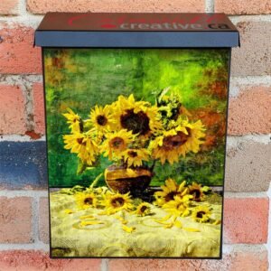 Still Life with Sunflowers #2 Colonial Mailbox Cover