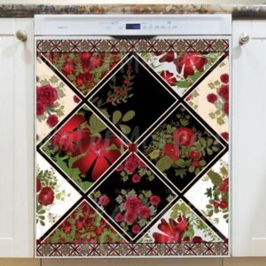 Country Quilt Design #2 Magnetic Dishwasher Door Cover