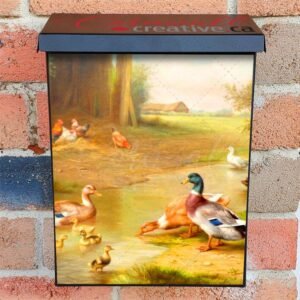 Ducks by Stream Colonial Mailbox Cover