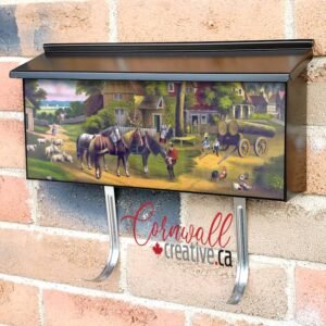Old Country Farmhouse Wall-mounted Townhouse Mailbox Cover