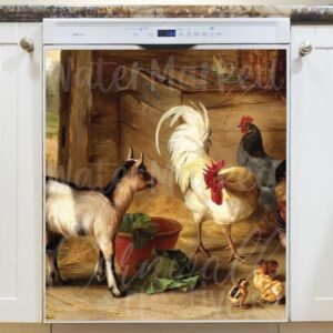 The Angry Rooster Magnetic Dishwasher Door Cover