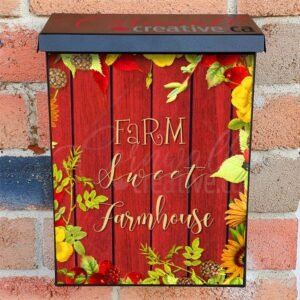 Farm Sweet Farmhouse Colonial Mailbox Cover