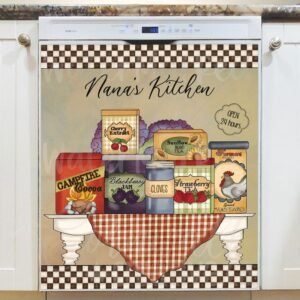 Nana's Kitchen Magnetic Dishwasher Door Cover