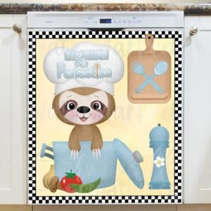 Slow Cooking Sloth #2 Magnetic Dishwasher Door Cover