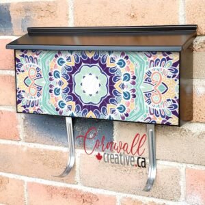 Beautiful Bohemian Mandala #9 Wall-mounted Townhouse Mailbox Cover