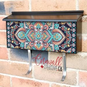 Beautiful Bohemian Mandala #10 Wall-mounted Townhouse Mailbox Cover