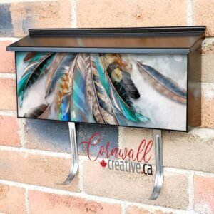 Beautiful Feathers Wall-mounted Townhouse Mailbox Cover