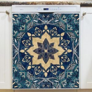 Beautiful Bohemian Mandala #3 Magnetic Dishwasher Door Cover