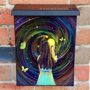 Looking Into the Future Colonial Mailbox Cover