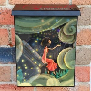 Collecting Fireflies Colonial Mailbox Cover