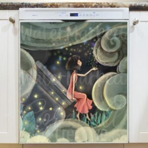 Collecting Fireflies Magnetic Dishwasher Door Cover