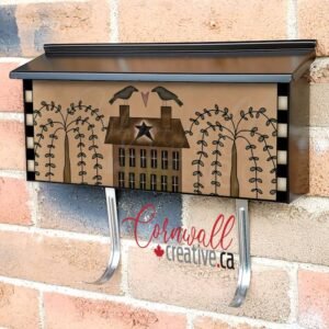 Faith Hope Love Saltbox House Wall-mounted Townhouse Mailbox Cover