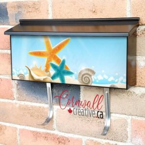 Summer Day at the Beach #2 Wall-mounted Townhouse Mailbox Cover