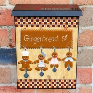 Gingerbread Spoon Family Colonial Mailbox Cover