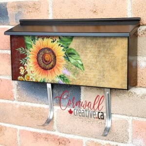 Victorian Design with Sunflowers Wall-mounted Townhouse Mailbox Cover