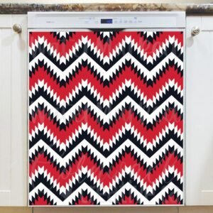 Aztec Folk Pattern #2 Magnetic Dishwasher Door Cover
