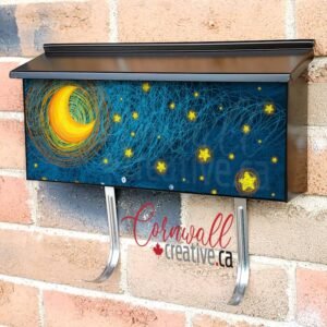 A Starry Sky Van Gogh Style Wall-mounted Townhouse Mailbox Cover