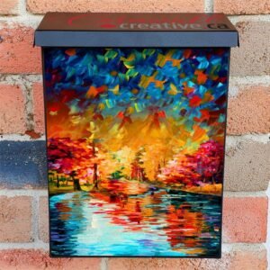 October Rain Colonial Mailbox Cover