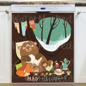 Christmas in the Forest #2 Magnetic Dishwasher Door Cover