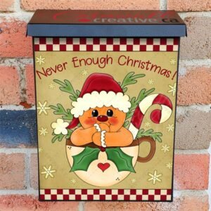 Gingerbread Man in a Cup Colonial Mailbox Cover