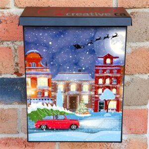 Going Home for Christmas Colonial Mailbox Cover