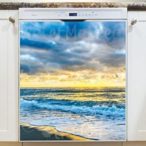 Sunset at the Ocean Magnetic Dishwasher Door Cover
