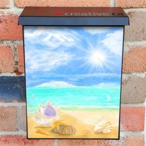 Summer Beach Vacation Colonial Mailbox Cover