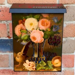 Flowers and Birds by Xavier Petter Colonial Mailbox Cover