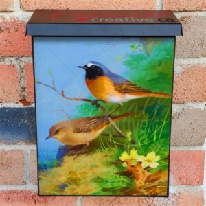 Pair of Redstarts by Archibald Thorburn Colonial Mailbox Cover