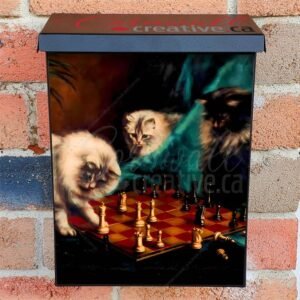 Talboys Checkmate by Agnes Augusta Colonial Mailbox Cover