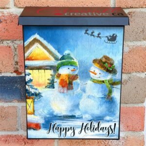 Cute Snowmen and a Cottage Colonial Mailbox Cover