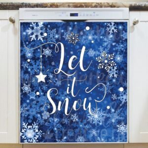 Beautiful Snowflakes Magnetic Dishwasher Door Cover