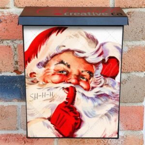 Santa's Secret Colonial Mailbox Cover