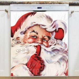 Santa's Secret Magnetic Dishwasher Door Cover