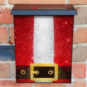Santa's Belt Colonial Mailbox Cover