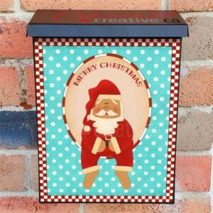 Santa is Waiting for Christmas Colonial Mailbox Cover