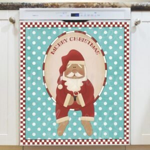 Santa is Waiting for Christmas Magnetic Dishwasher Door Cover