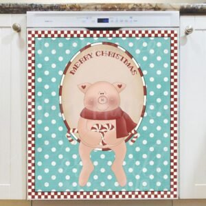 Penguin is Waiting for Christmas Magnetic Dishwasher Door Cover