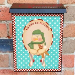 Snowman is Waiting for Christmas Colonial Mailbox Cover