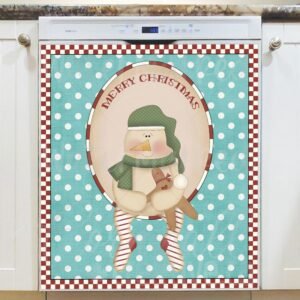 Snowman is Waiting for Christmas Magnetic Dishwasher Door Cover