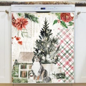 Victorian Christmas Design #1 Magnetic Dishwasher Door Cover