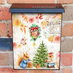 Victorian Christmas Design #3 Colonial Mailbox Cover