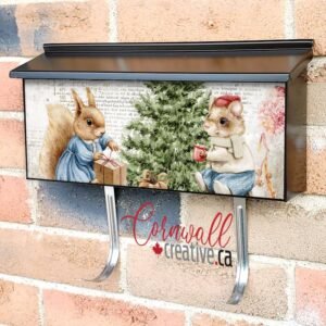 Victorian Christmas Design #3 Wall-mounted Townhouse Mailbox Cover