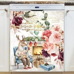 Victorian Christmas Design #5 Magnetic Dishwasher Door Cover
