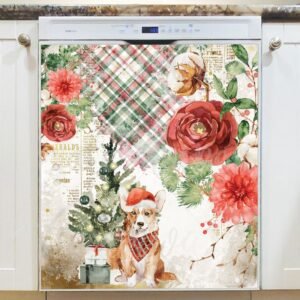 Victorian Christmas Design #7 Magnetic Dishwasher Door Cover