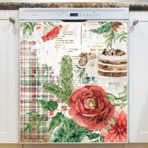 Victorian Christmas Design #11 Magnetic Dishwasher Door Cover