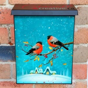 Little Christmas Robins Colonial Mailbox Cover