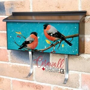 Little Christmas Robins Wall-mounted Townhouse Mailbox Cover