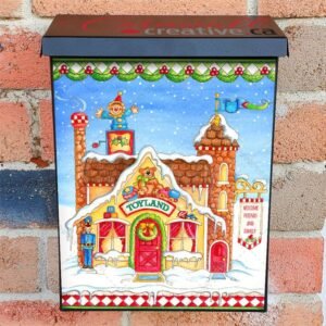 Santa's Toy Factory Colonial Mailbox Cover